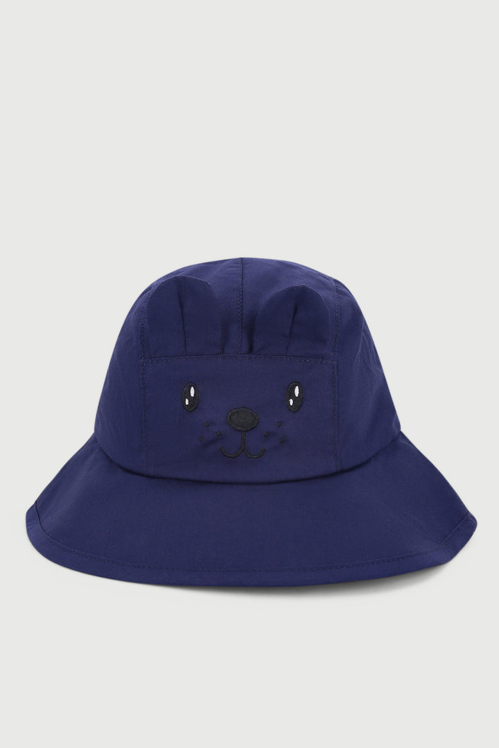 Baby Boys Single Novelty Bucket Hat - Navy