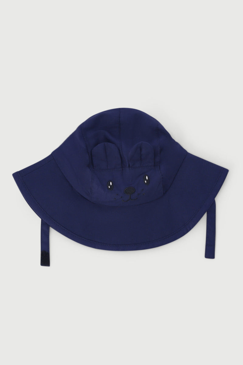Baby Boys Single Novelty Bucket Hat - Navy