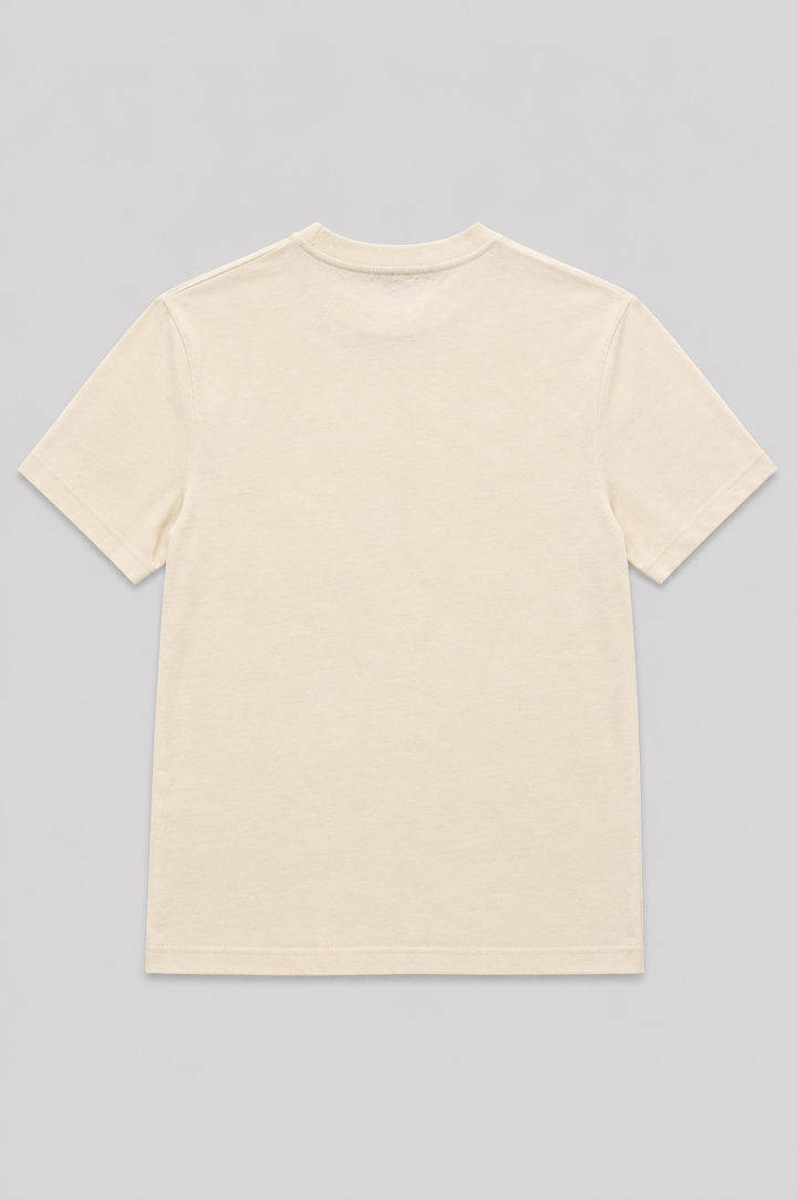 Boys Relax Teddy Print T-Shirt - Ecru