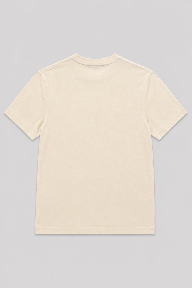 Boys Relax Teddy Print T-Shirt - Ecru