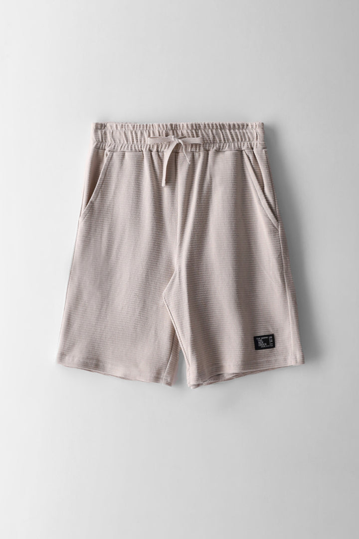Boys Ottoman Shorts - Stone