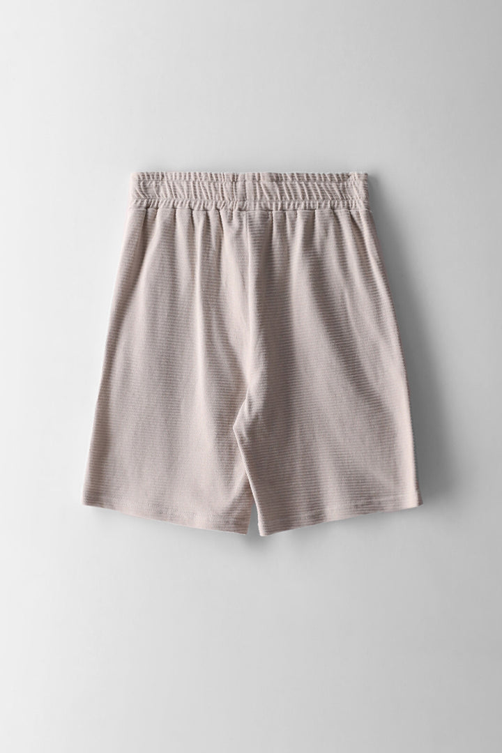 Boys Ottoman Shorts - Stone
