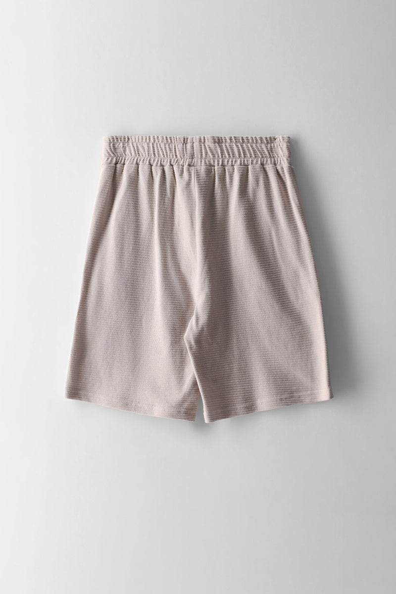 Boys Ottoman Shorts - Stone