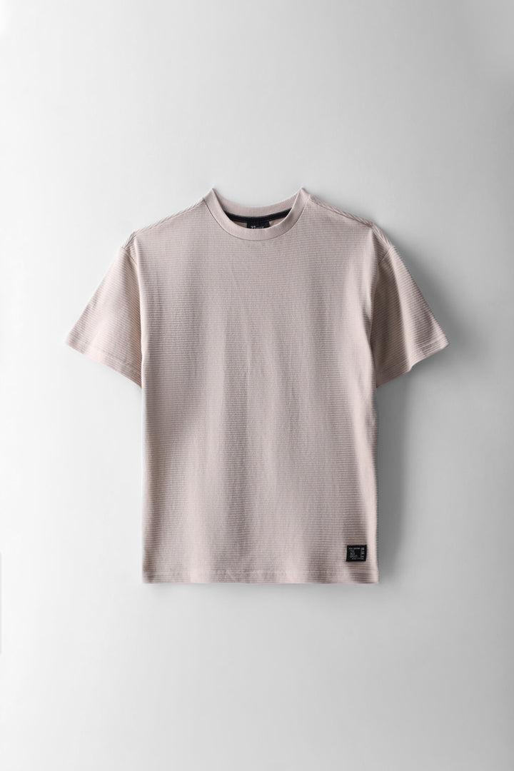 Boys Ottoman Oversized T-Shirt - Stone