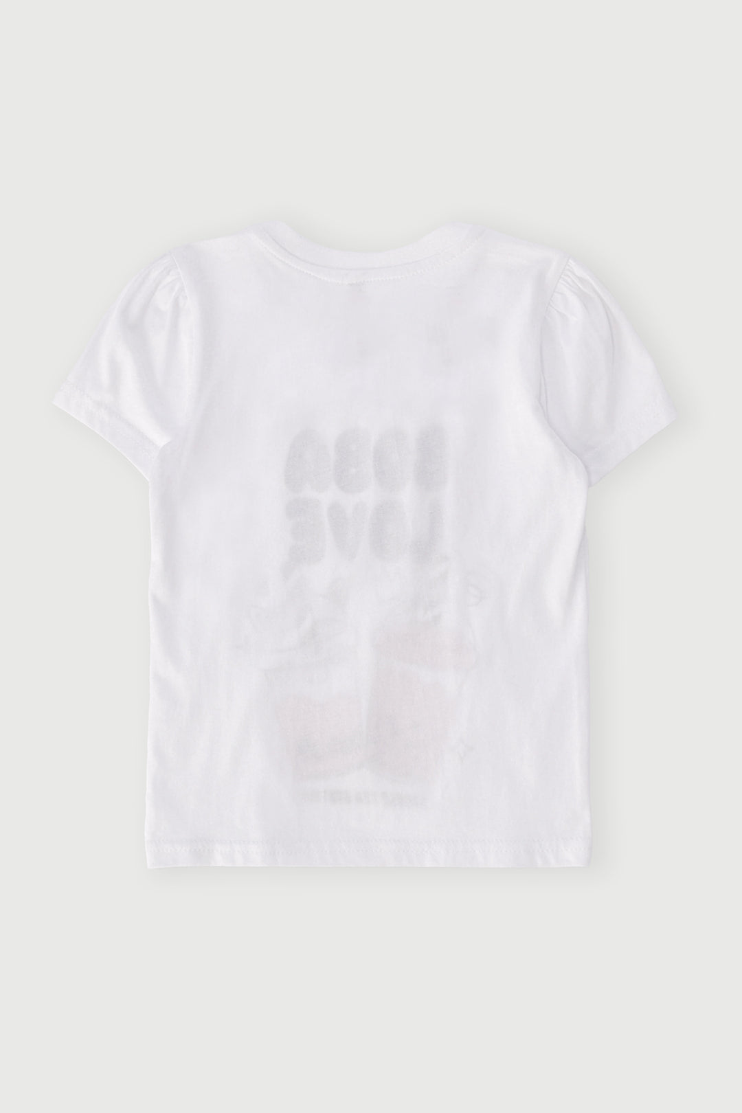 Pre-Girls Boba Print Tee - White