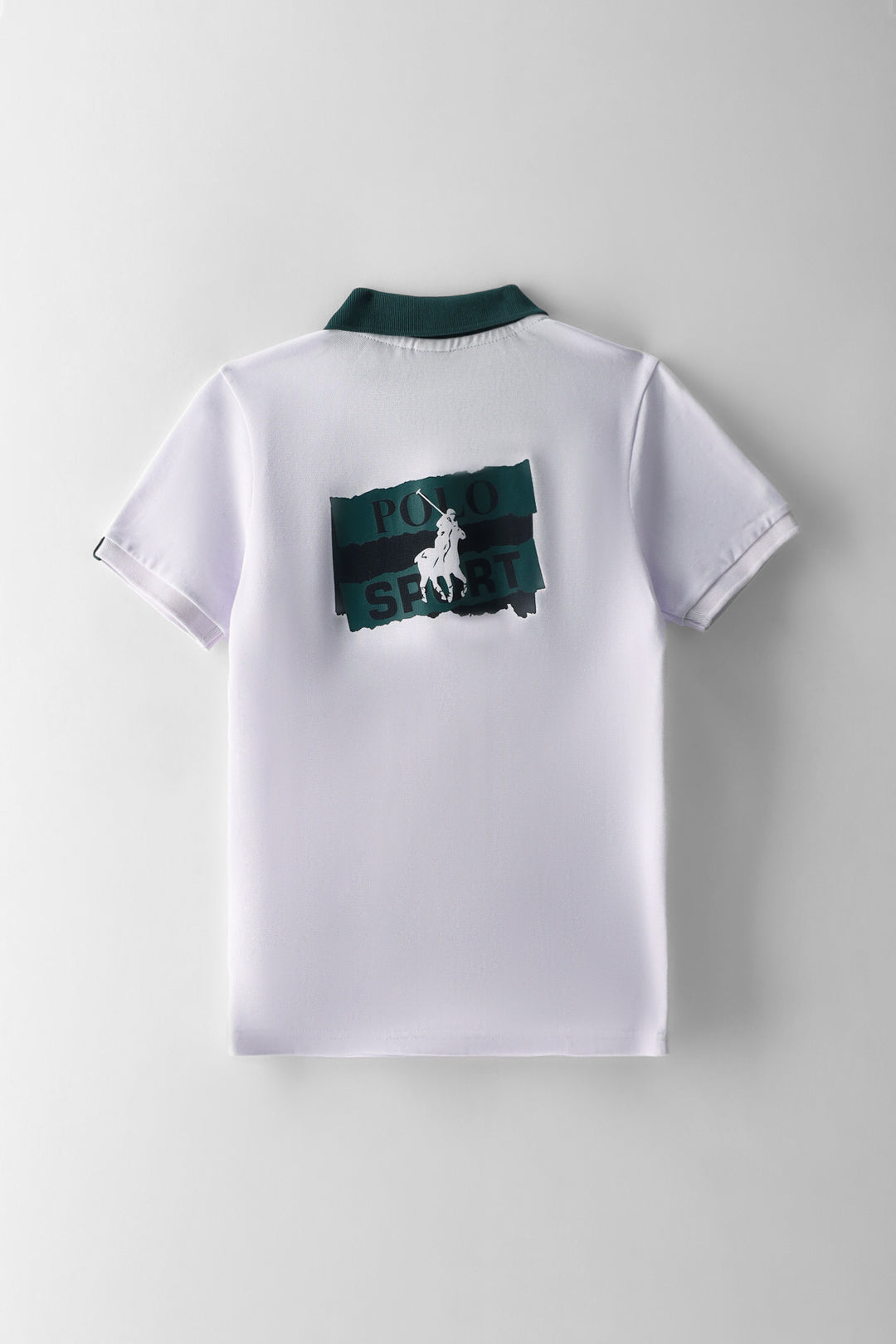 Boys Neil Sport Printed Golfer - White