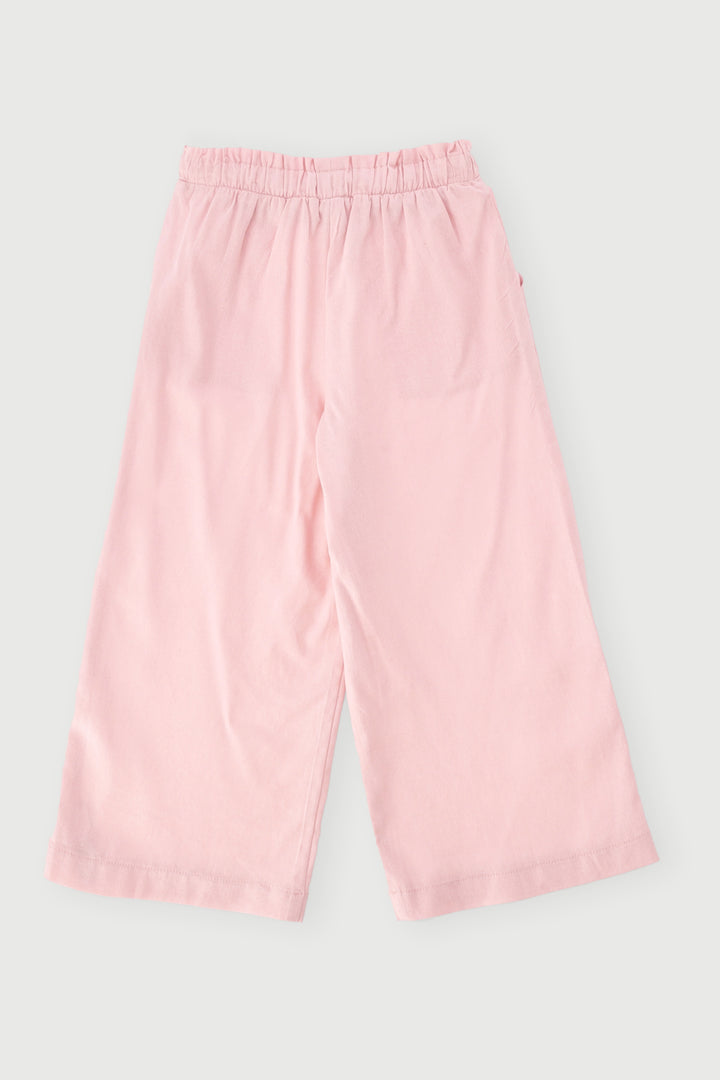 Pre-Girls Linen Pull On Jogger - Pink