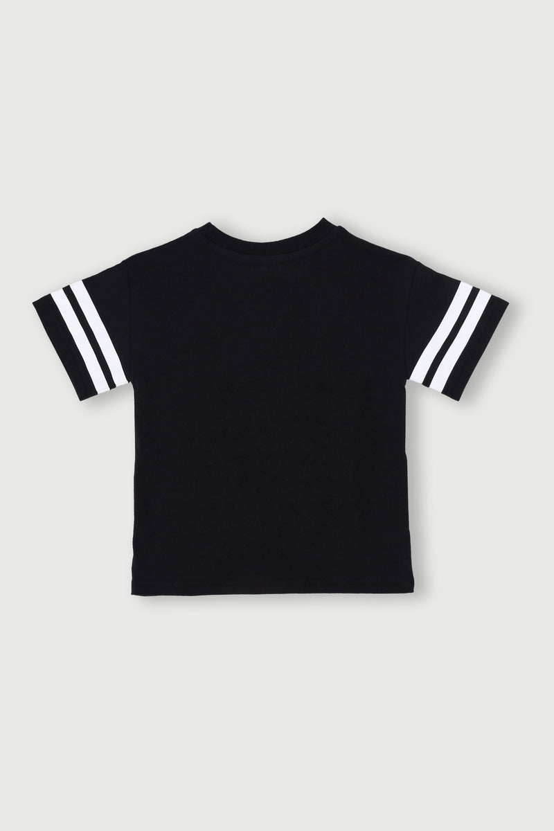 Pre-Boys Sports Gloss Tee - Black