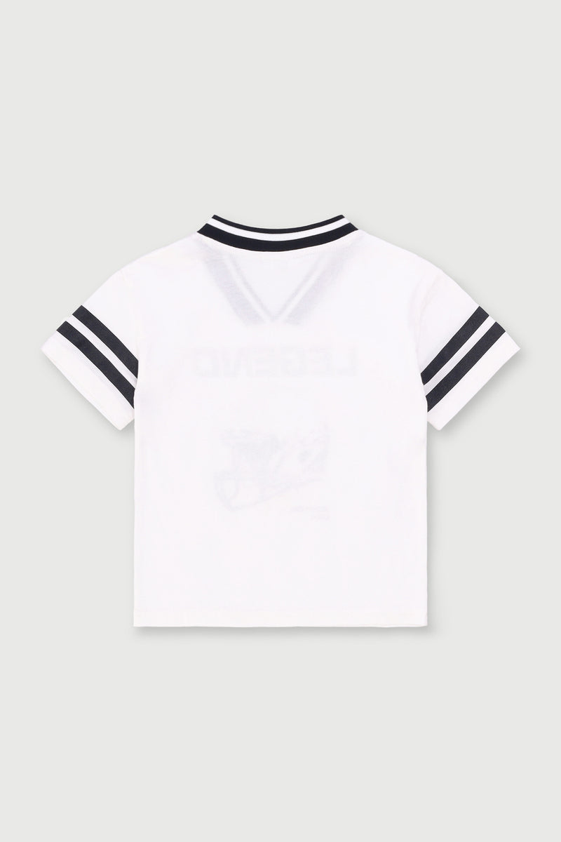 Pre-Boys Football Tee - Cream