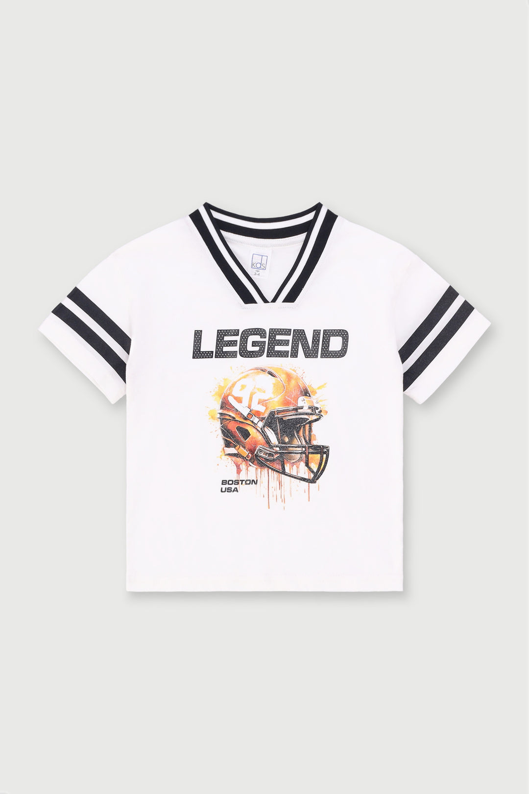 Pre-Boys Football Tee - Cream