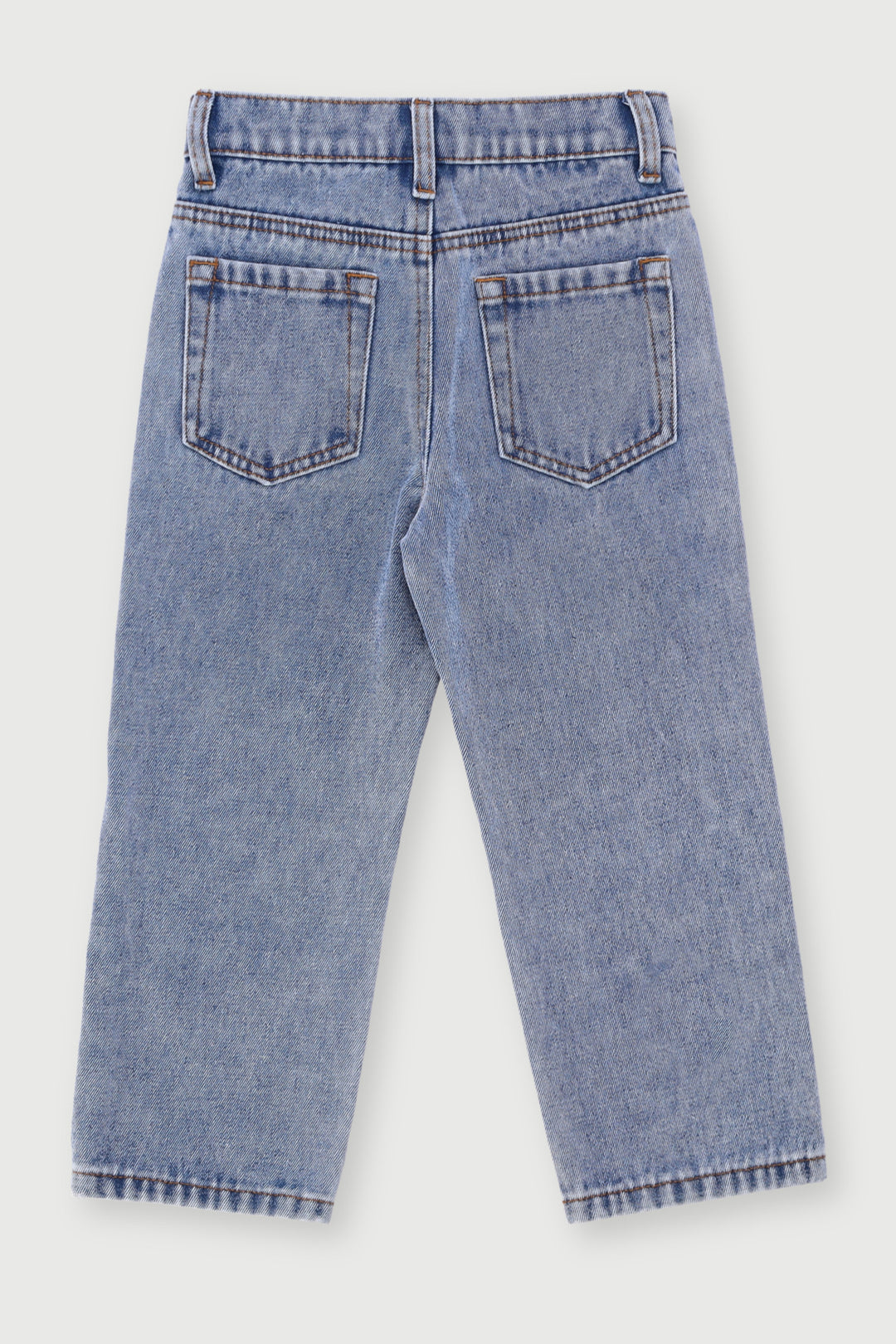 Pre-Boys Teddy Embroidered Loose Fit Denim - Light Blue