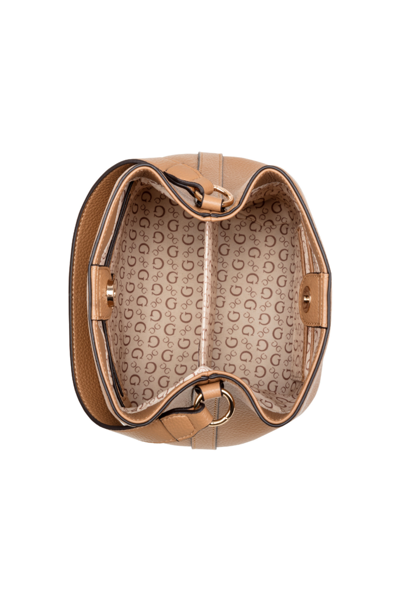 Wells Crossbody Bucket Bag - Stone