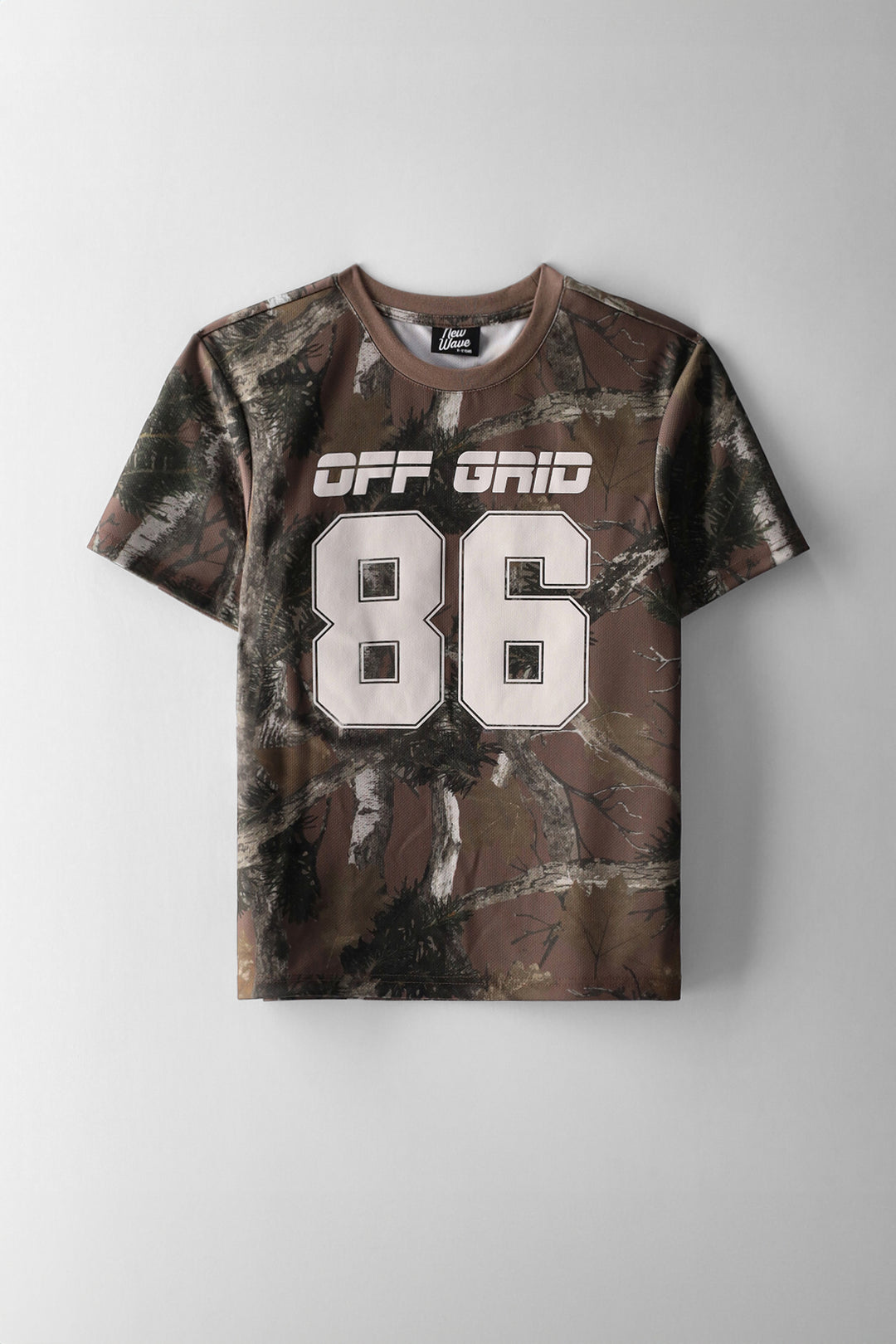 Boys Bush Camo Print Oversized Sports  T-Shirt
