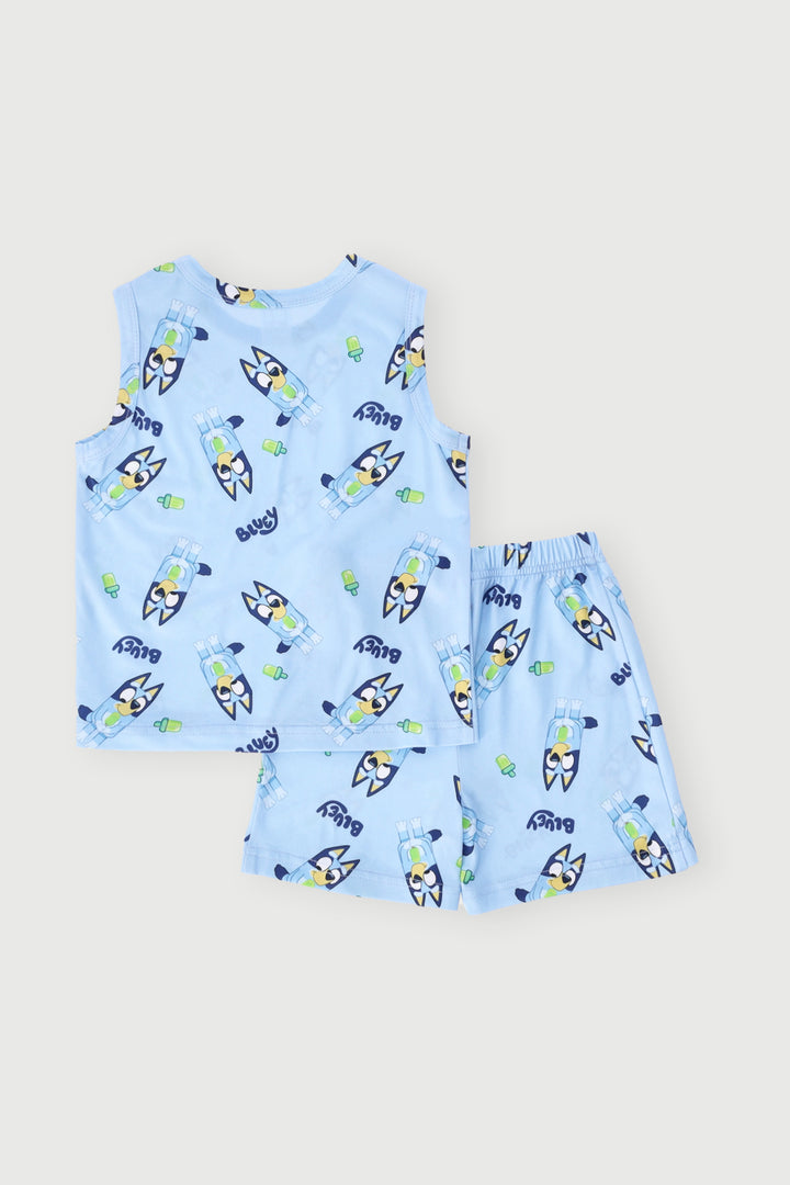 Pre-Boys Bluey Sleeveless Sleep Set - Multi