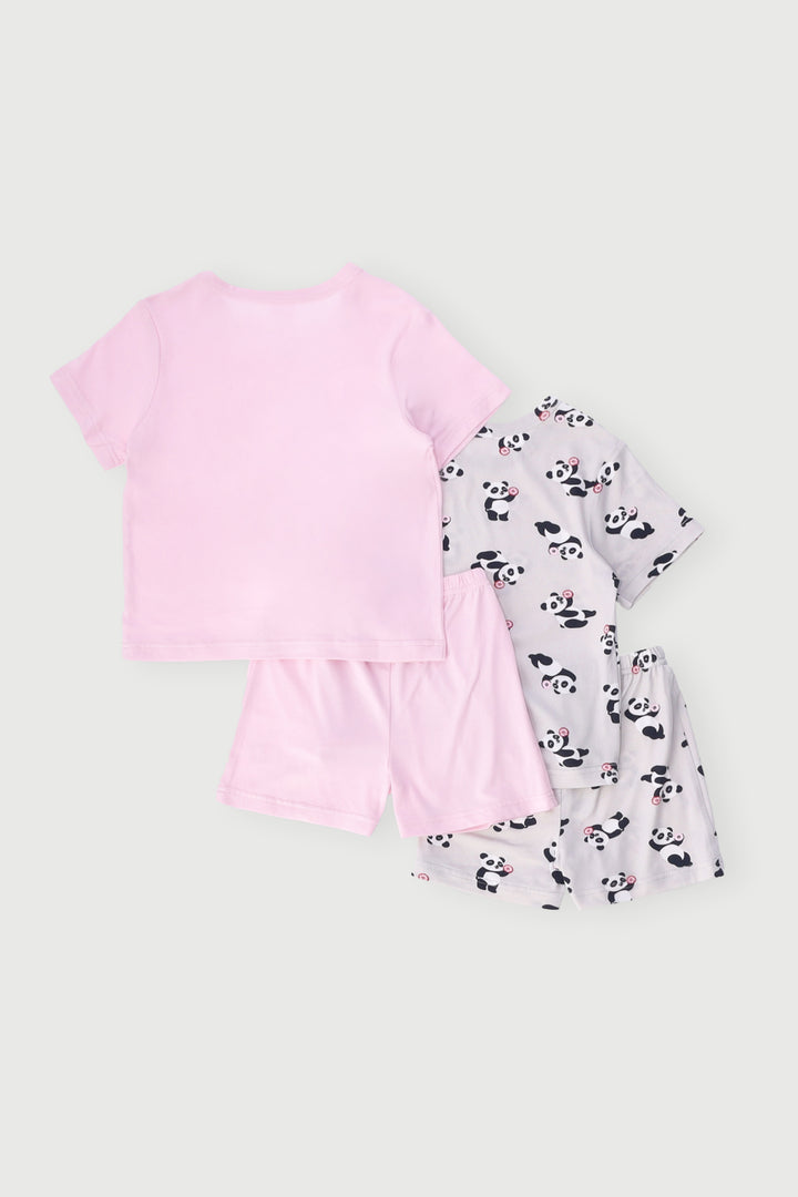 Pre-Girls 2 Pack Panda Sleep Set - Pink