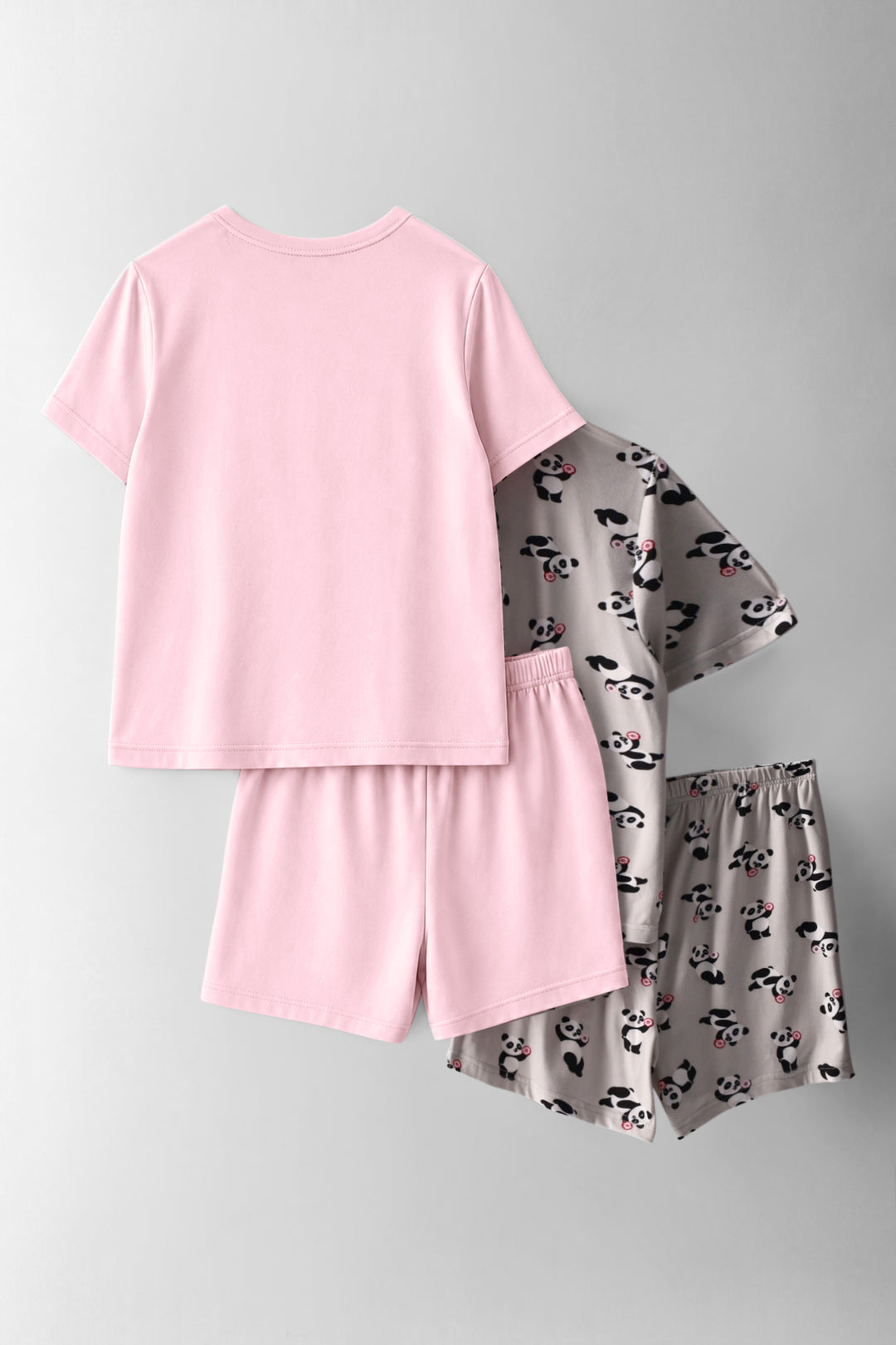 Girls 2 Pack Panda Sleep Set - Pink
