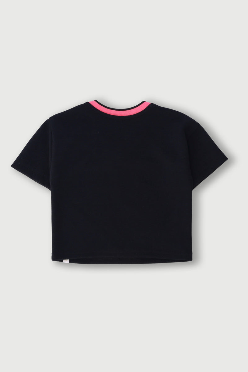 Pre-Girls No.35 Boxy Tee - Black