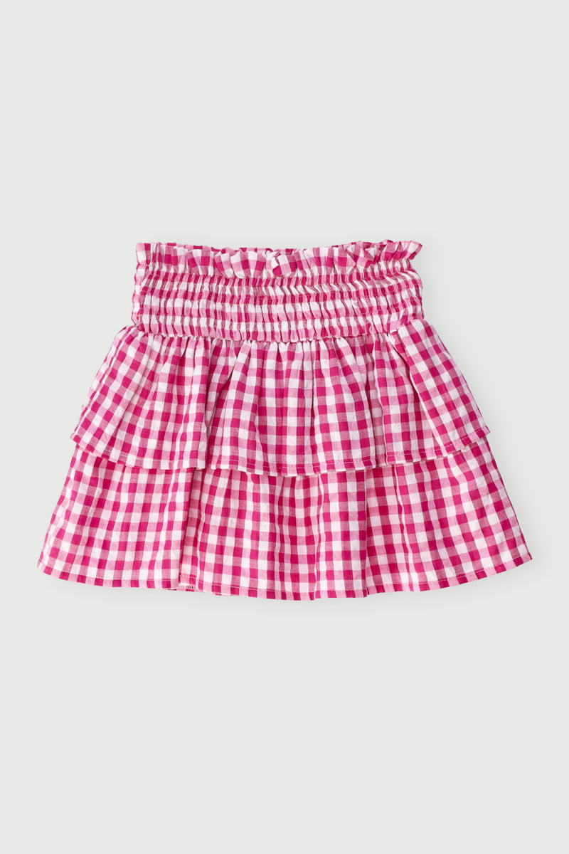 Pre-Girls Seersucker Rara Skirt - Check