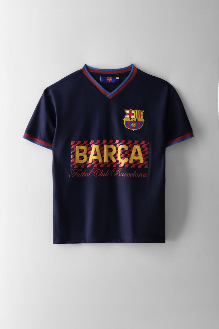 Boys Barcelona Fc Sports Tee - Blue