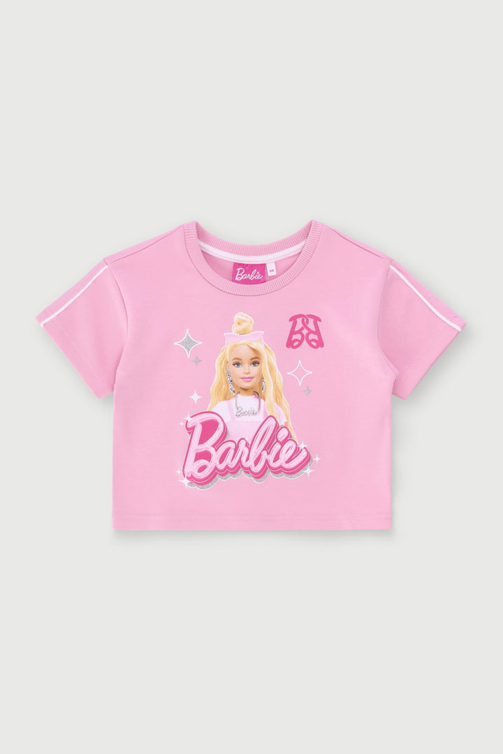 Pre-Girls Barbie T-Shirt - Pink