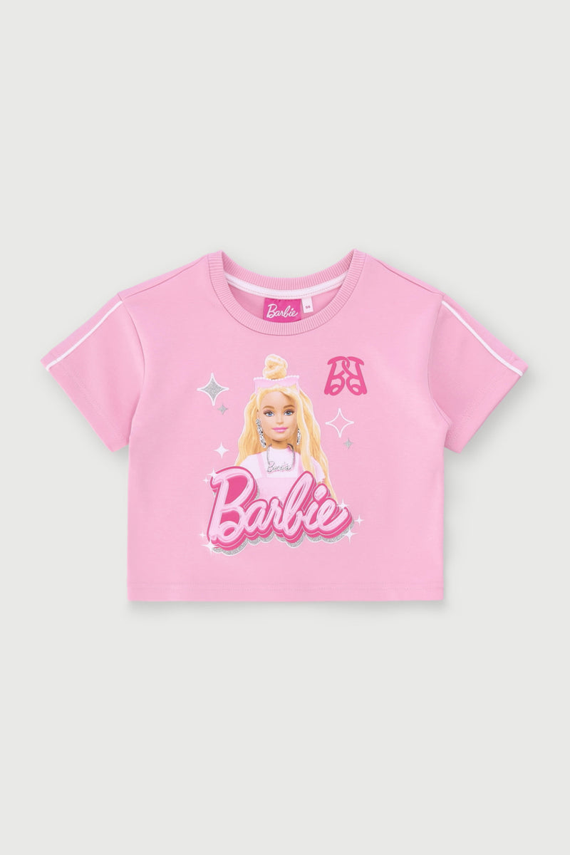 Pre-Girls Barbie T-Shirt - Pink