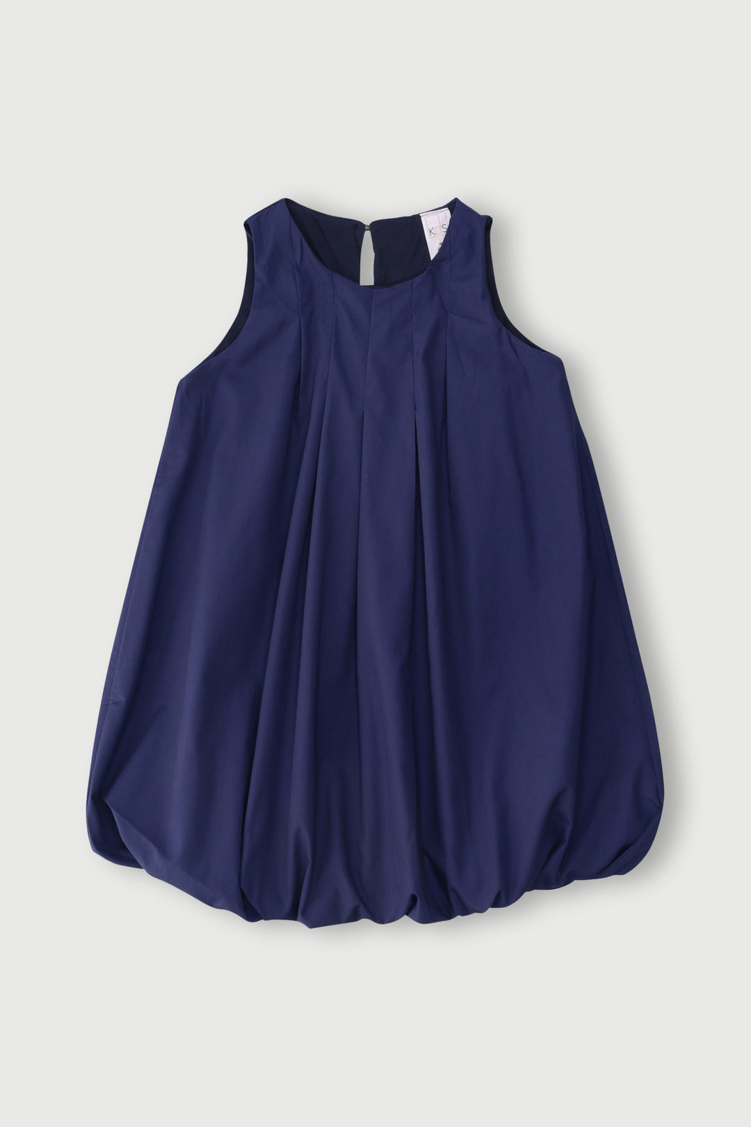 Pre-Girls Pleated Bubble Dress - Navy