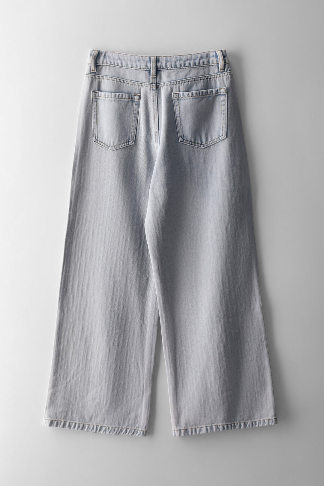 Girls Embellished Drop Denim - Light Wash