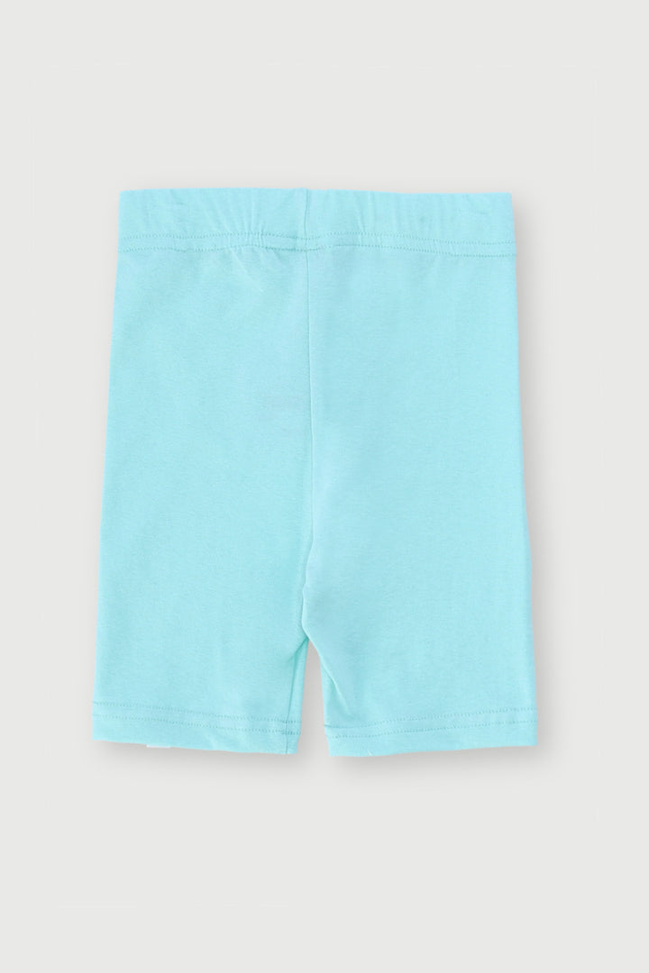 Pre-Girls Plain Cycle Shorts - Aqua