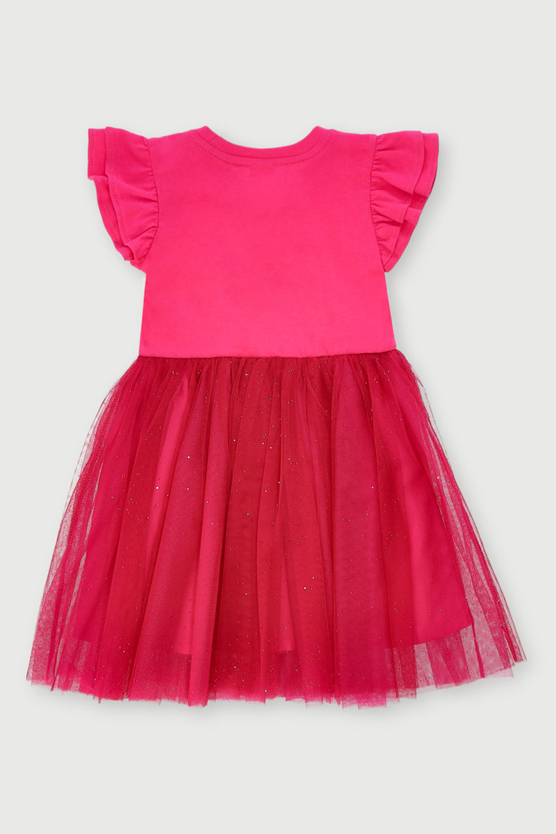 Pre-Girls Danasoli Princess Dress - Cerise