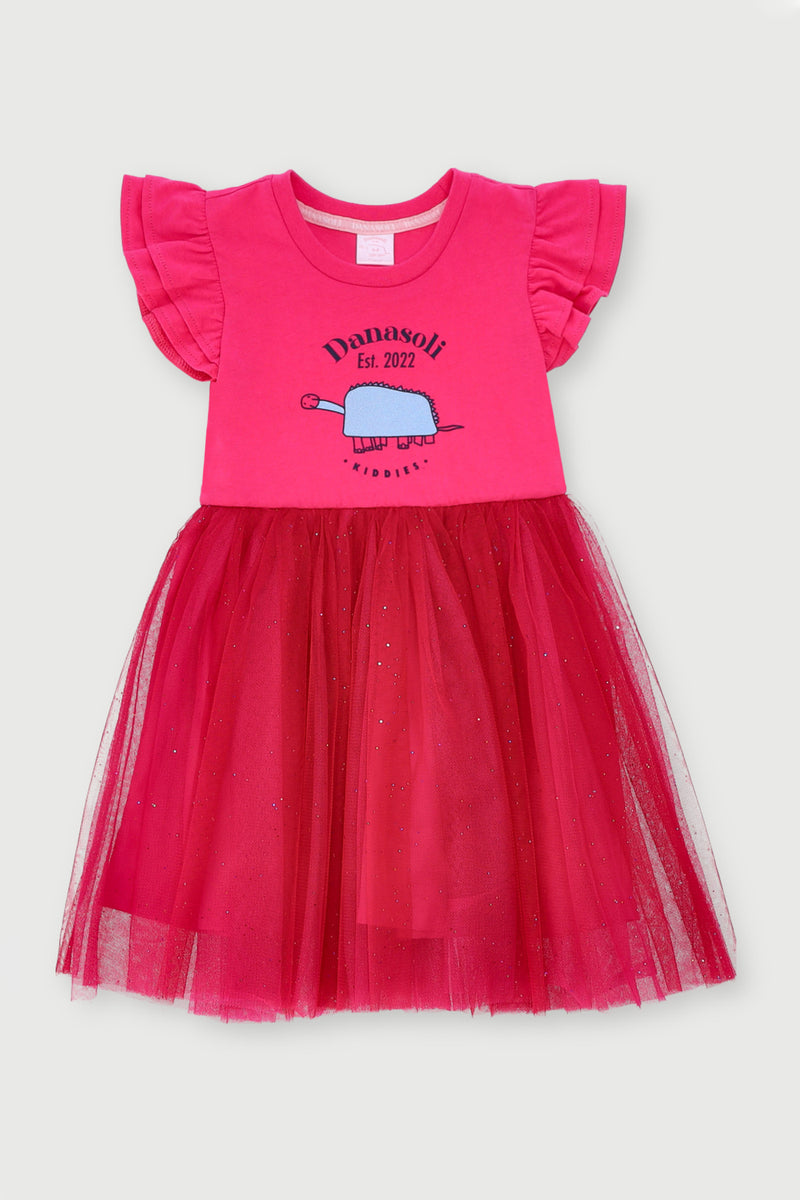 Pre-Girls Danasoli Princess Dress - Cerise