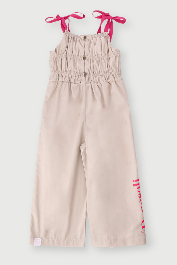Pre-Girls Danasoli Long Dungaree - Stone