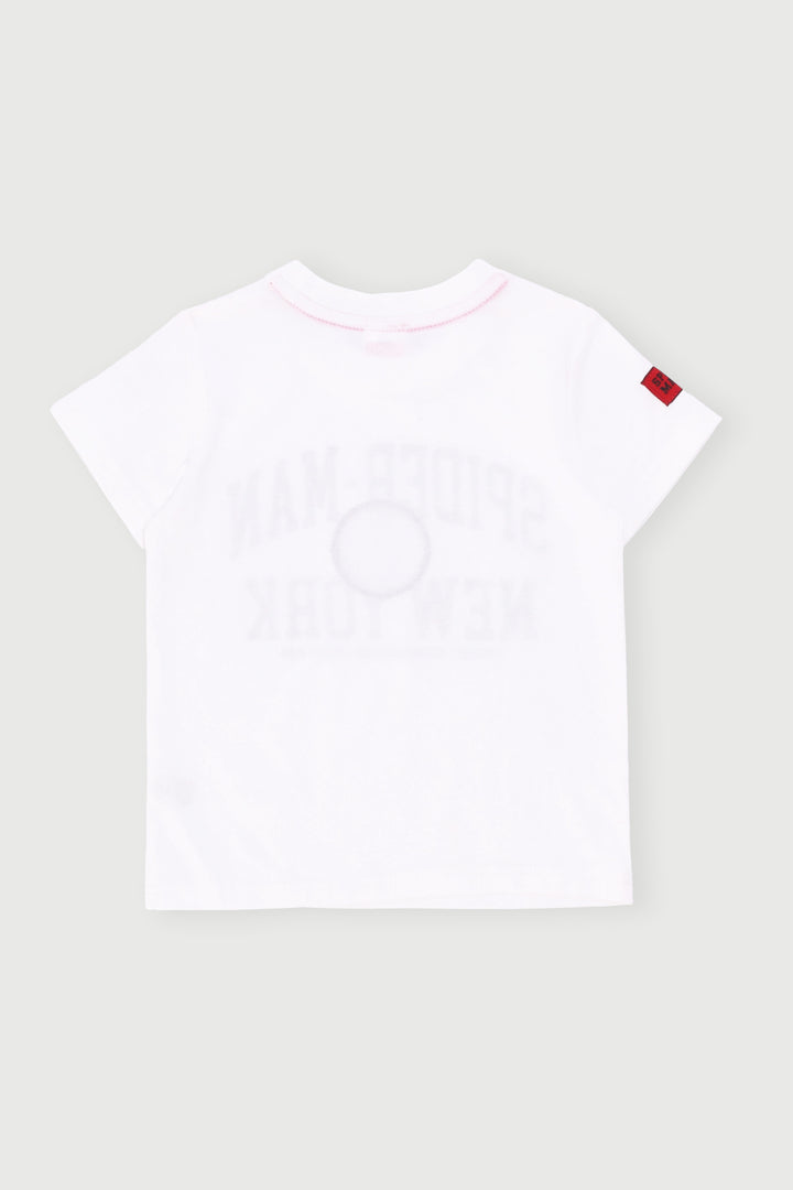 Pre-Boys New York Applique Tee - White