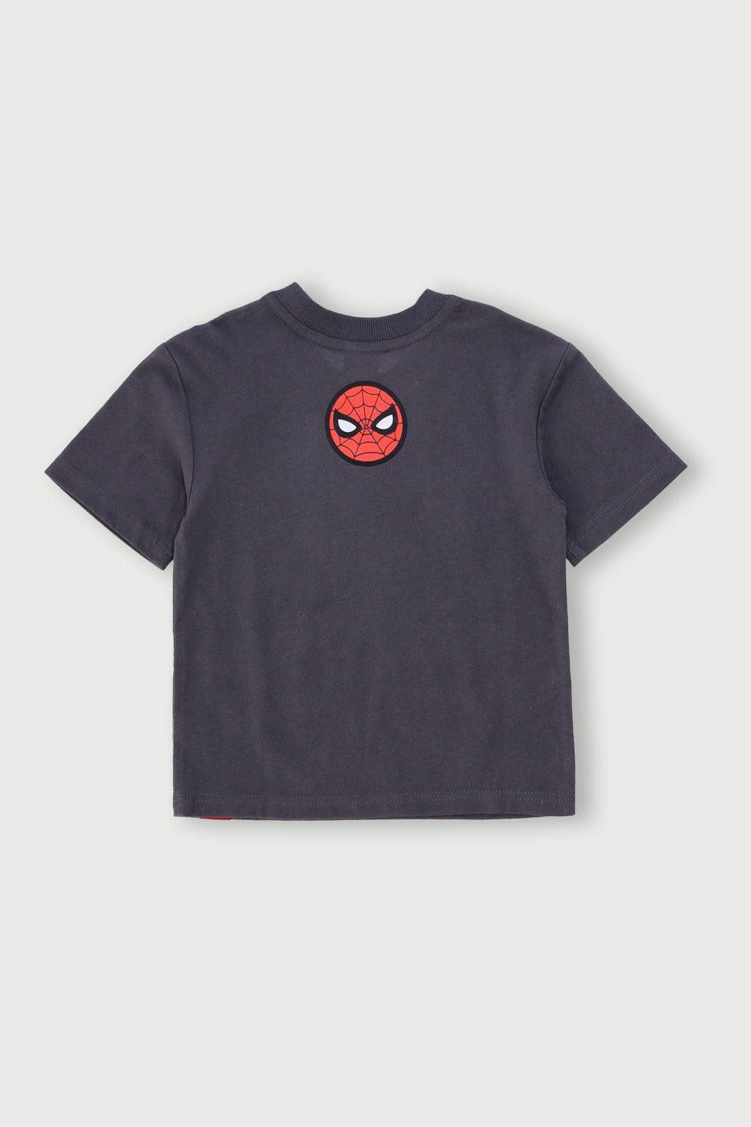 Pre-Boys Spiderman Gloss Tee - Charcoal