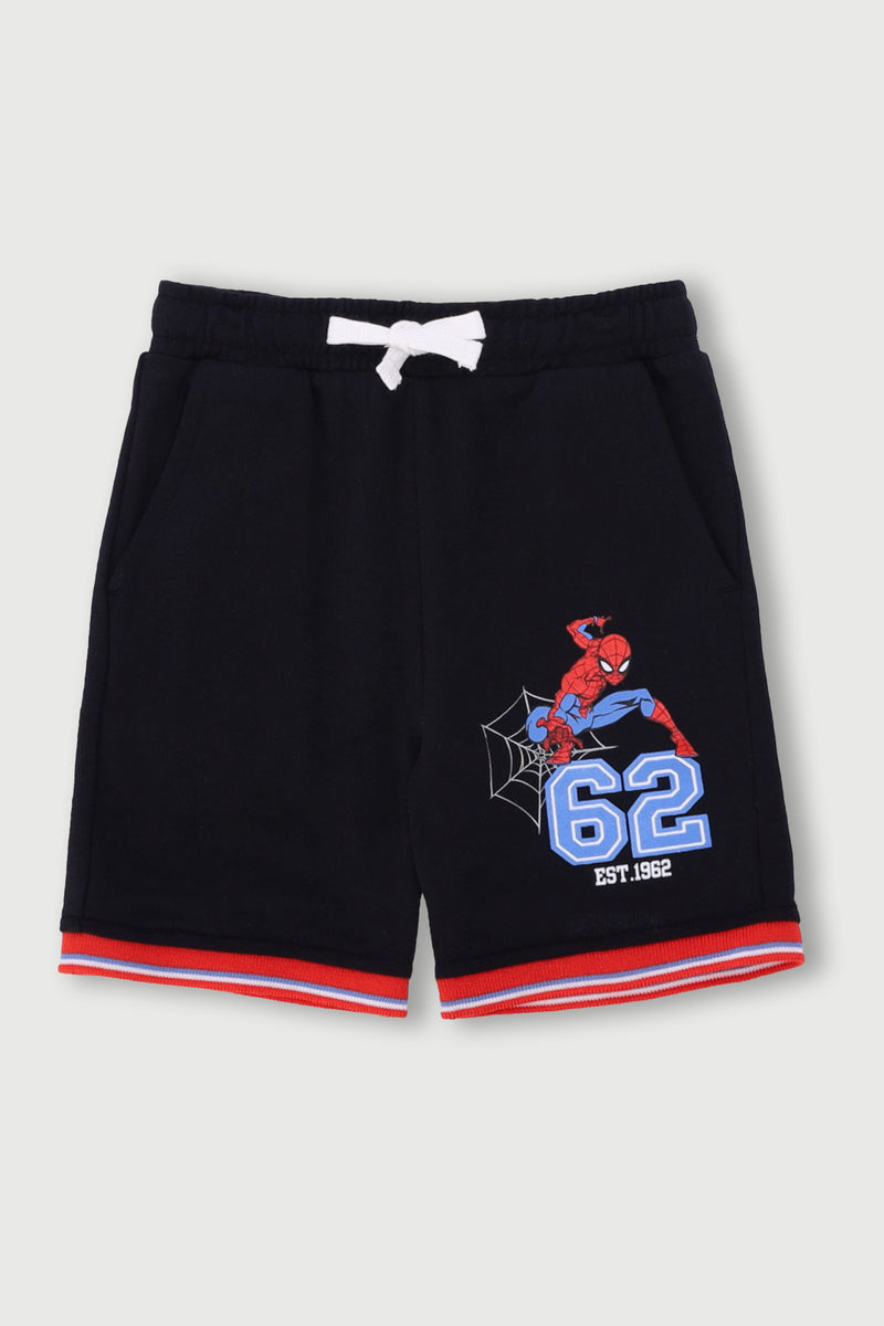 Pre-Boys Jacquard Fleece Shorts - Black