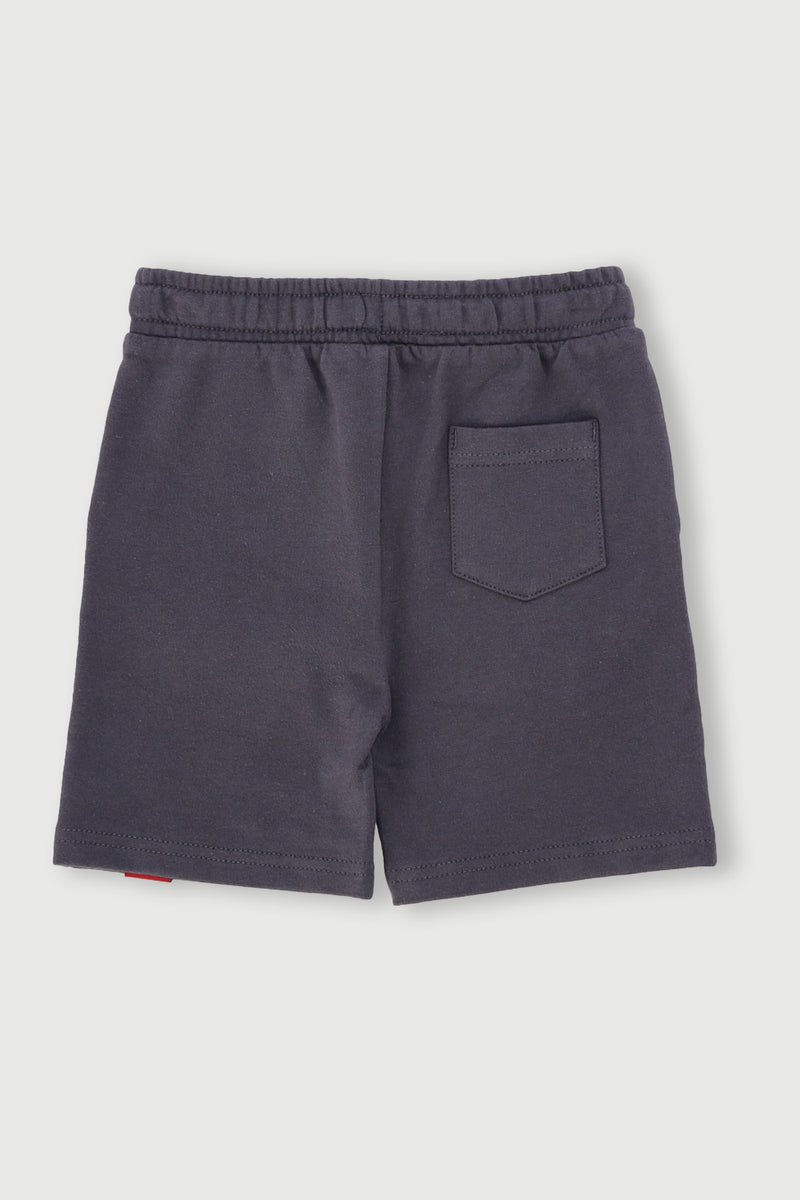 Pre-Boys Spiderman Gloss Shorts - Charcoal