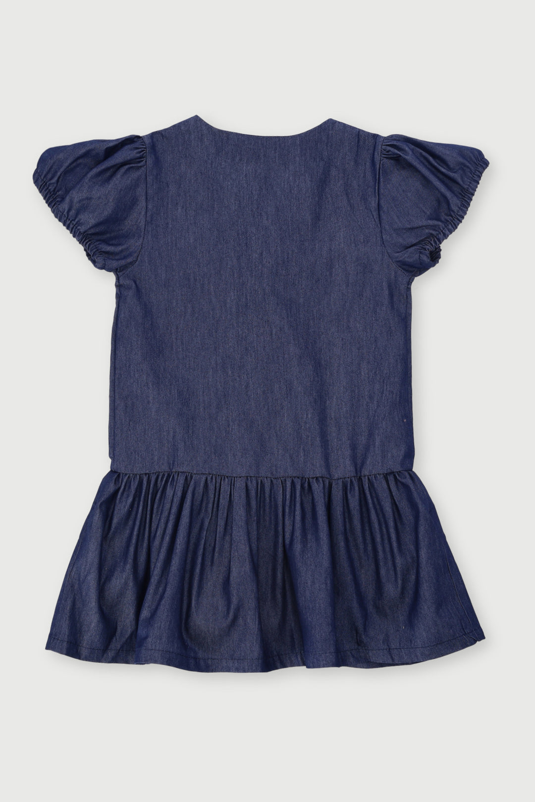 Pre-Girls Denim Chambray Dress - Mid Blue
