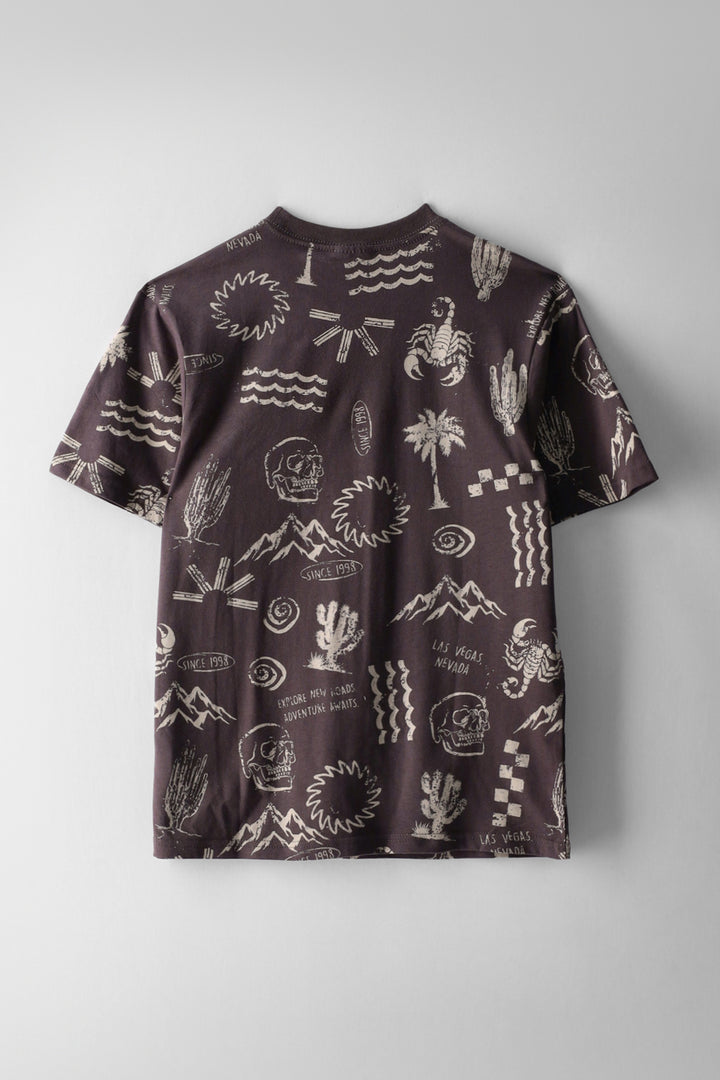 Boys Desert Print T-Shirt - Multi