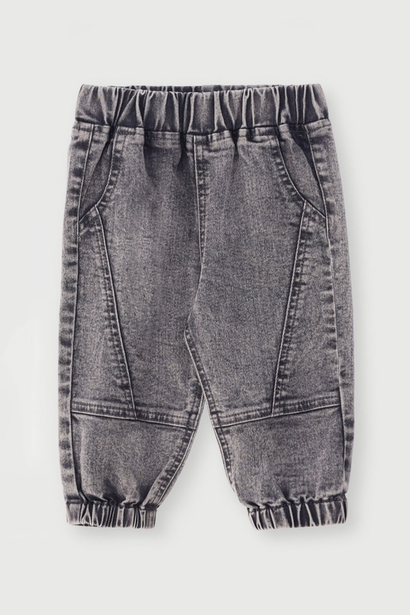 Baby Boys Acid Wash Denim - Grey