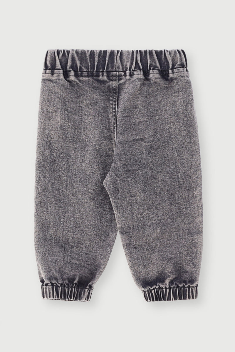 Baby Boys Acid Wash Denim - Grey
