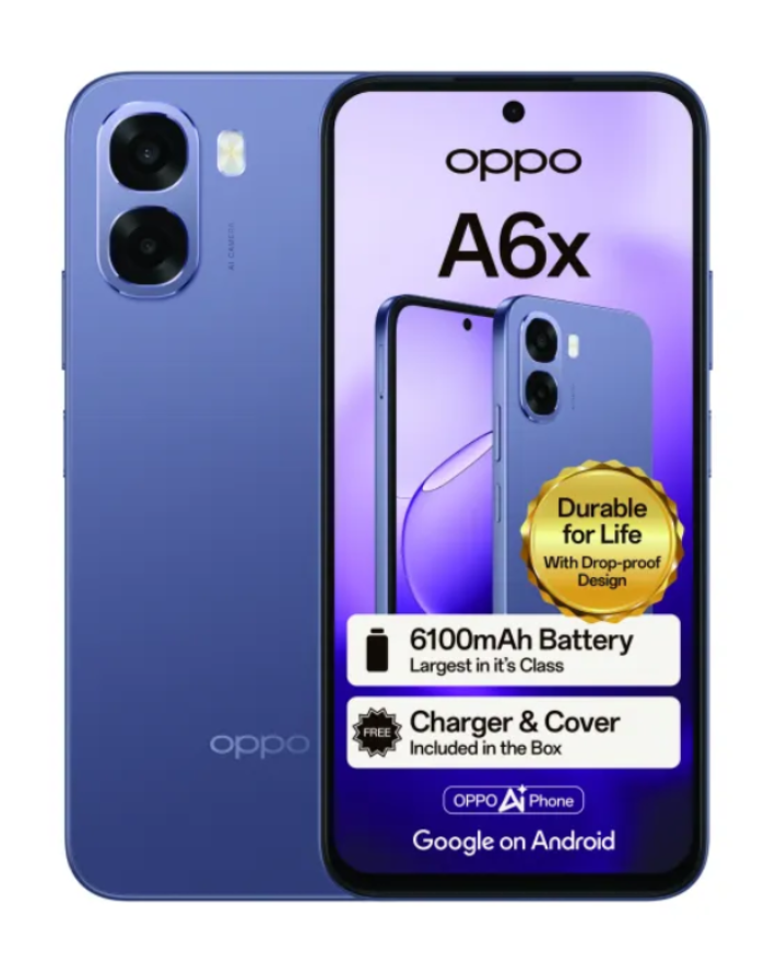 A6X 4 /64GB Dual Sim Cellphone - Purple