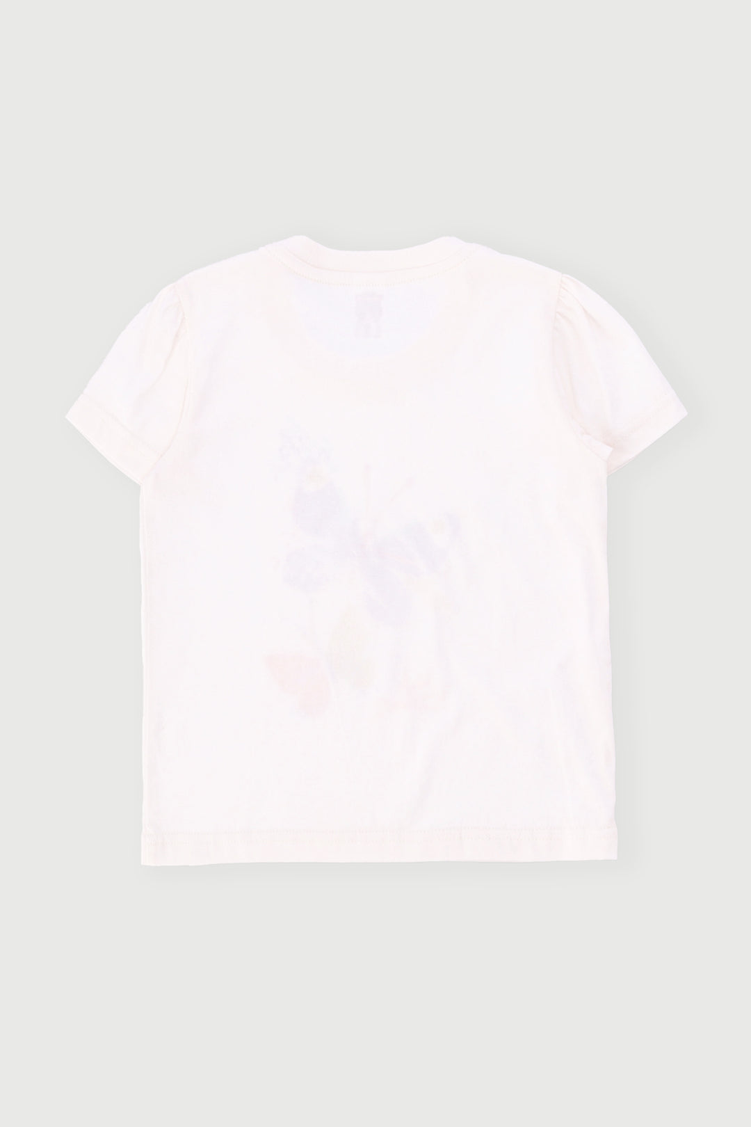 Pre-Girls Butterfly Print Tee - Cream