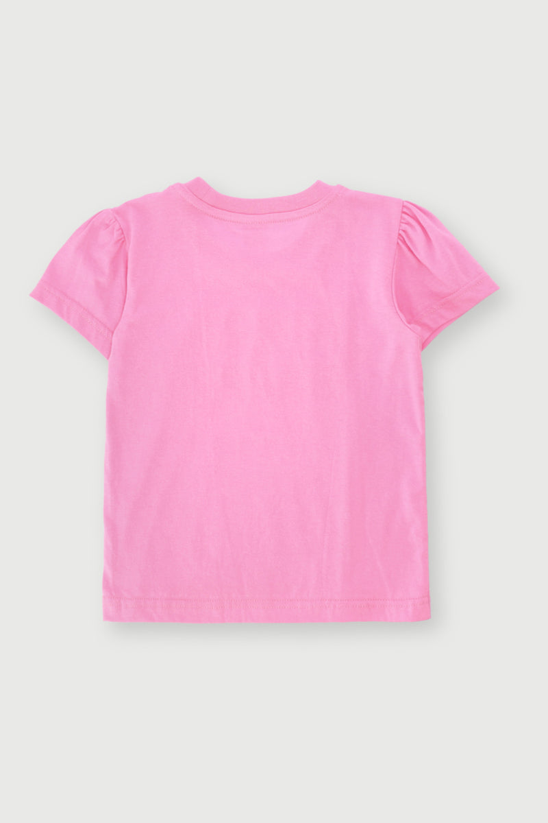 Pre-Girls Kind Print Tee - Pink