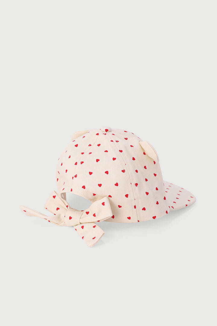 3D Cat Peak Hat - Cream
