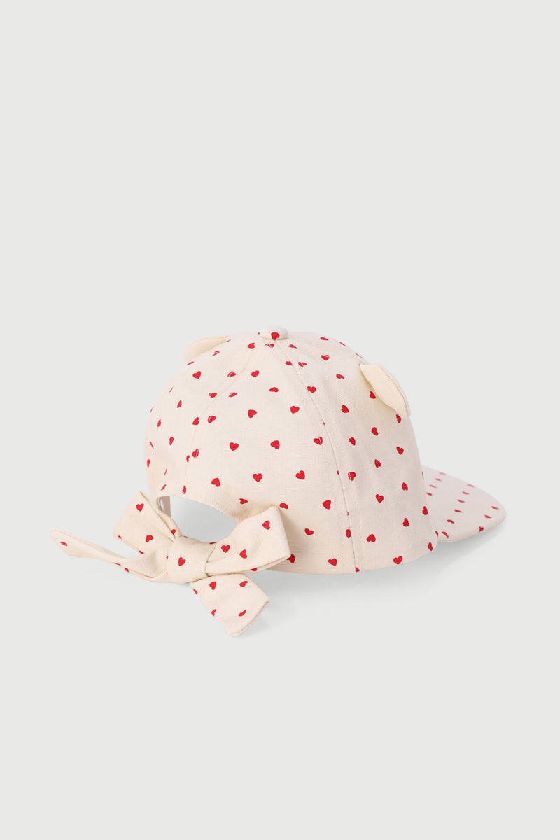 3D Cat Peak Hat - Cream
