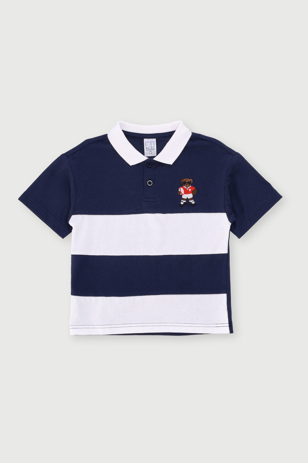 Pre-Boys Teddy Colourblock Golfer - Navy