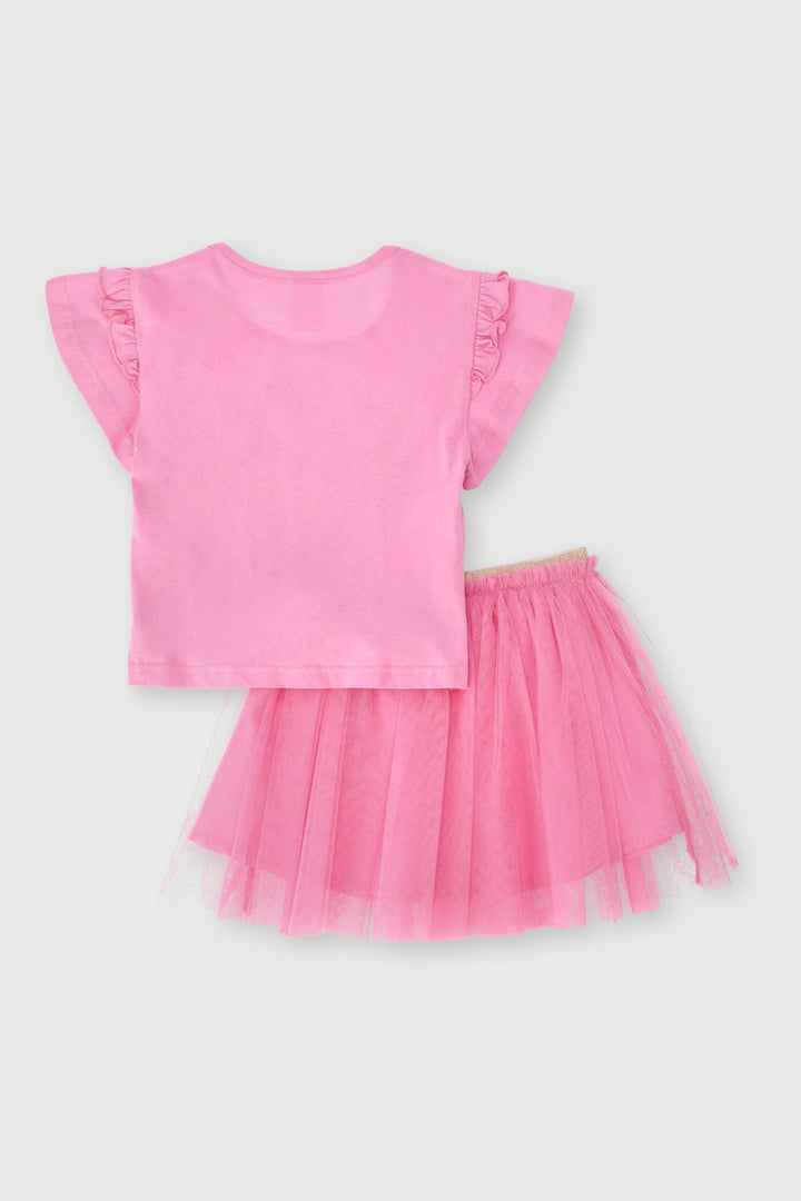Pre-Girls Sparkle Mesh Butterfly Party Set - Pink
