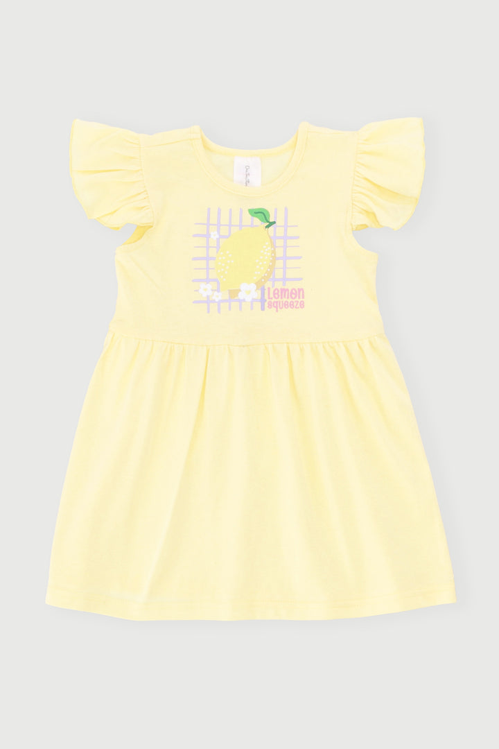 Baby Girls Lemon Dress - Yellow