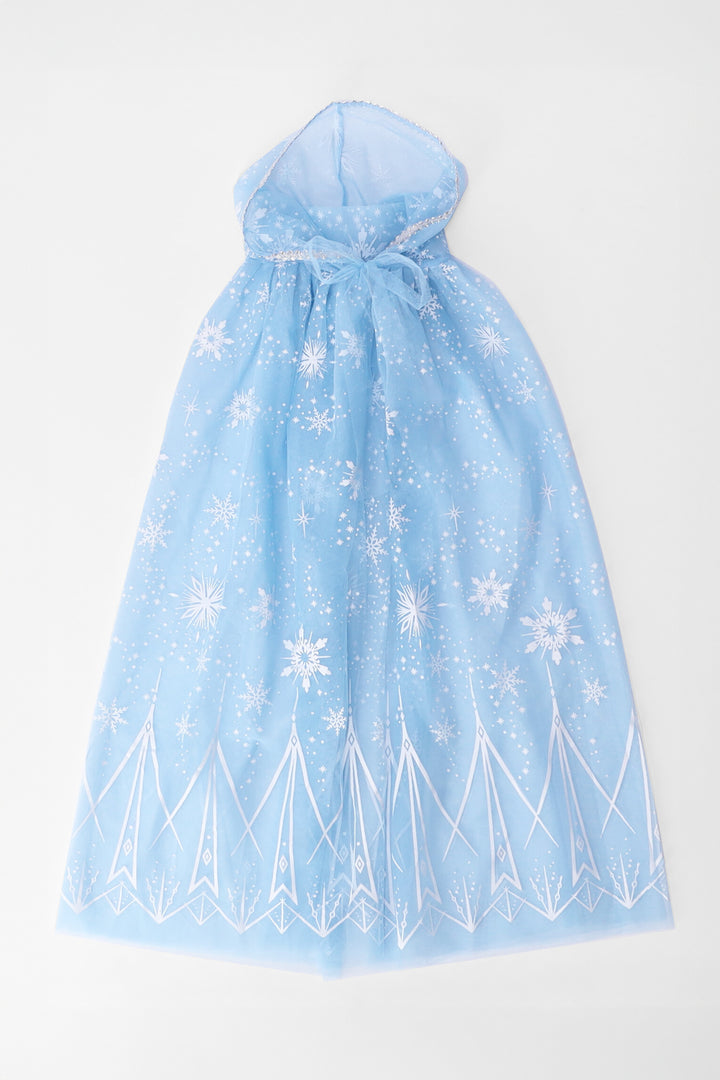 Pre-Girls Hooded Cape - Blue