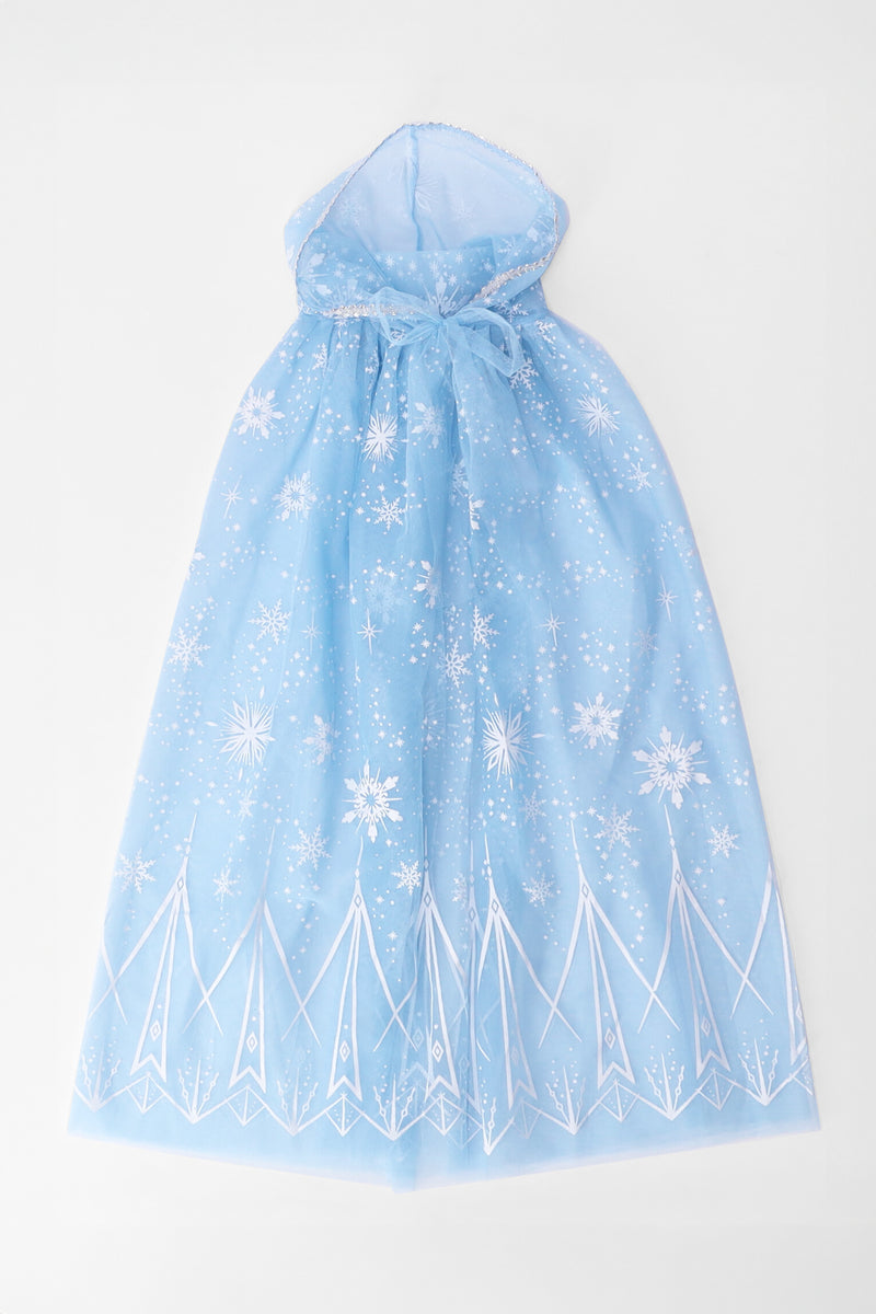 Pre-Girls Hooded Cape - Blue