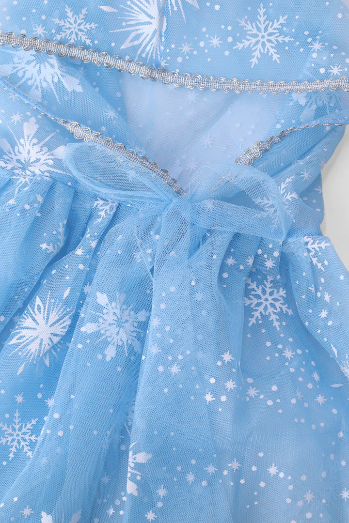 Pre-Girls Hooded Cape - Blue